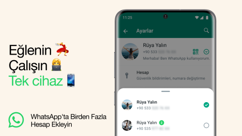 WhatsApp'ta Birden Fazla Hesap Kullanma Özelliği